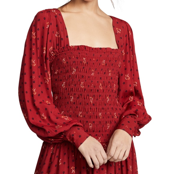 Free People Two Faces Print Minidress - Picture 3 of 3